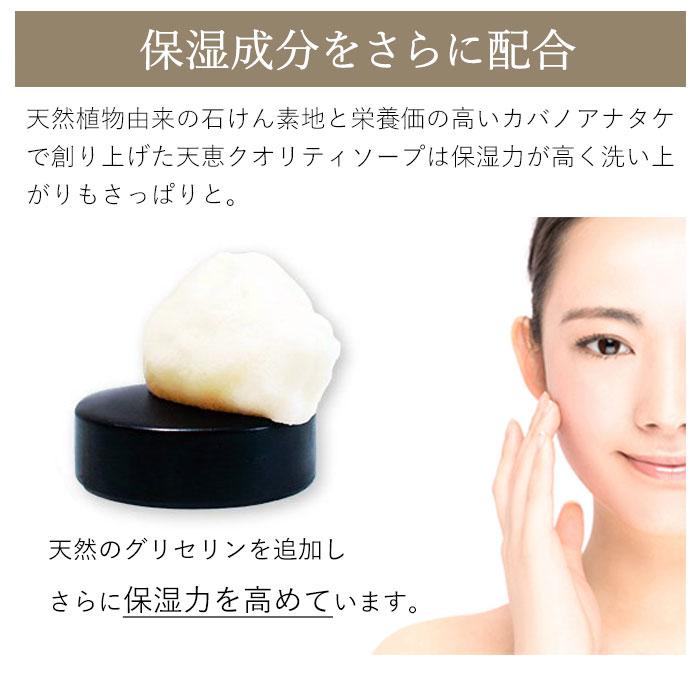 正規代理店【セット品】天恵石鹸 と 専用泡立てネット 80g 天恵