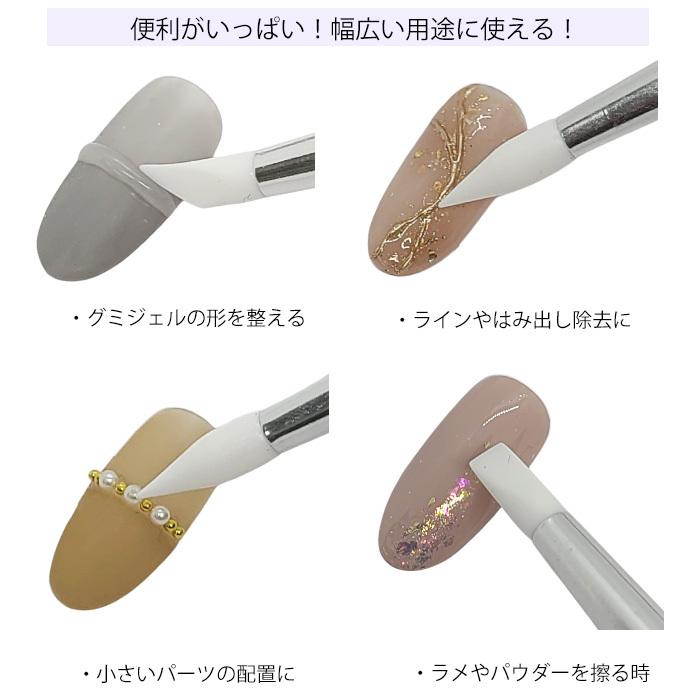 セット】シリコンブラシ 5種類セット シリコン筆 5本 ネイルツール