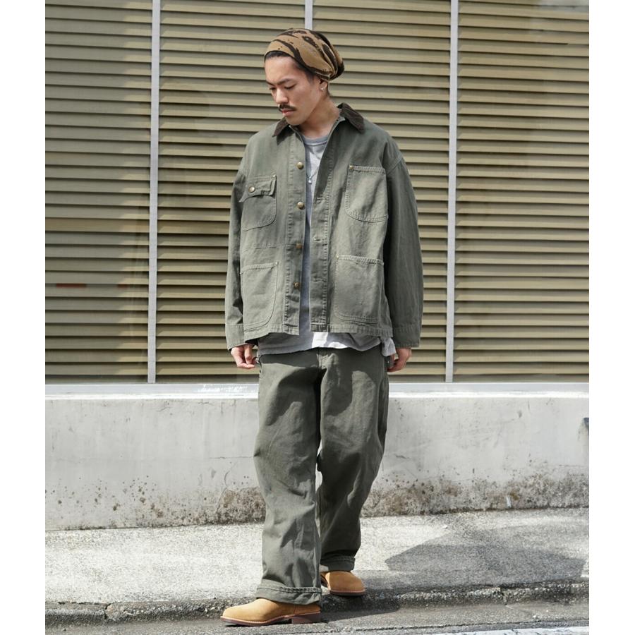 orSlow（オアスロウ） ： RELAX FIT OXFORD COVERALL ： 01-6034-76S