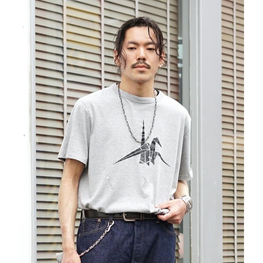 orSlow / オアスロウ ： T-SHIRT ORIGAMI PRINT 03-0118OG-64