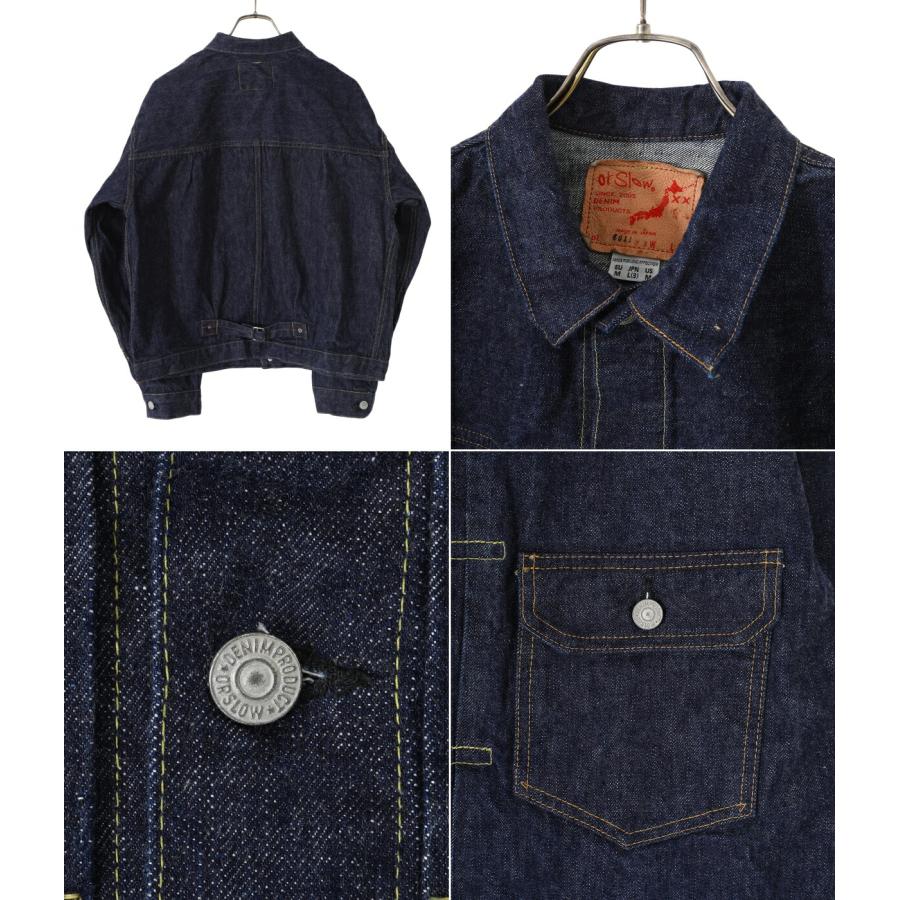 orSlow / オアスロウ ： PLEATED FRONT BLOUSE -DENIM ONE WASH- ： 03-6011-81｜arknets｜06