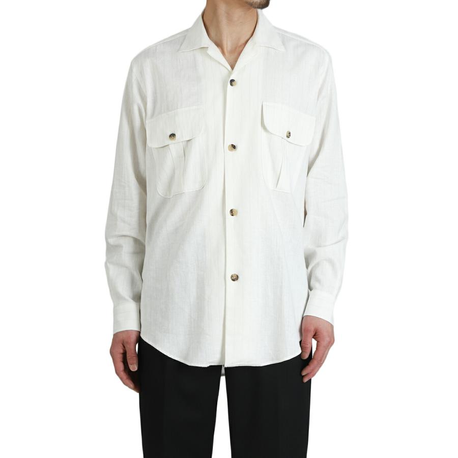 【P10倍】Errico Formicola / エリコ フォルミコラ ： GERARDO LINEN VISCOSE ： 1-36215-1の画像