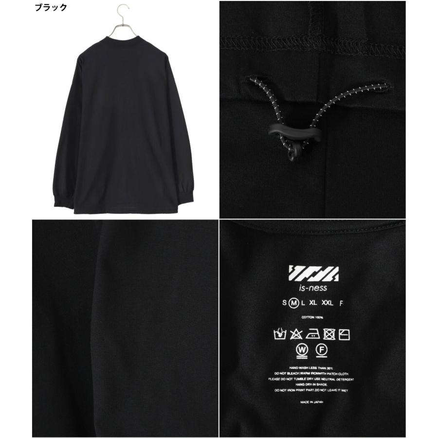 is-ness（イズネス） ： BALLOON LONG T SHIRT / 全4色 ： 1004AWCS03 