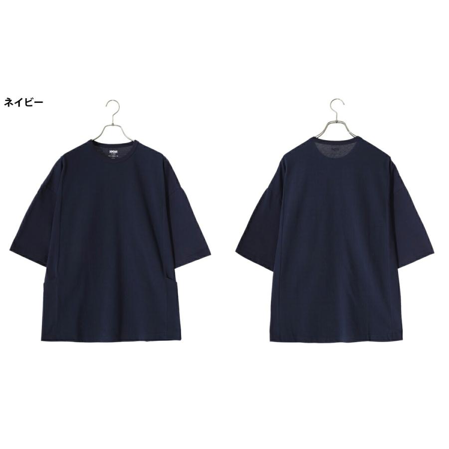 IS-NESS / カットソー/L/コットン/BLK/ボーダー/1007KNIT02 is-ness（イズネス） ： SWITCHING MOSS T-SHIRT / 全2色