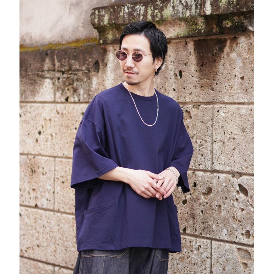 is-ness（イズネス） ： SWITCHING MOSS T-SHIRT / 全2色