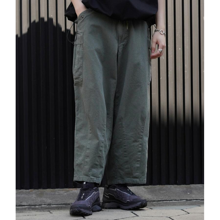パンツ 25SS is-ness NU MILITARY BALLOON PANTS is-ness - イズネス 25SSミリタリーバルーンパンツ NU MILITARY