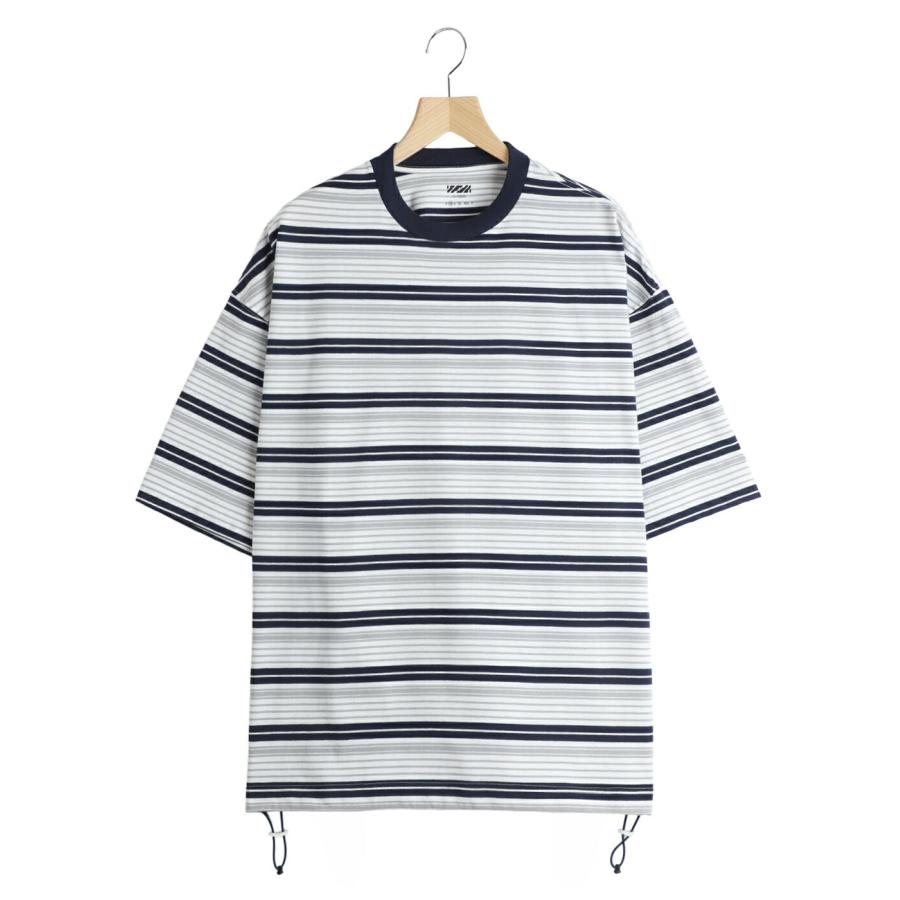 is-ness（イズネス） ： Border Balloon T-Shirt ： 1008SST01-B