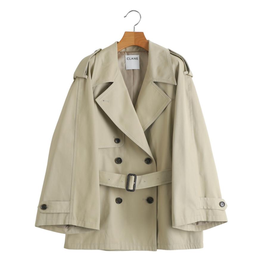 clane OVER SHORT TRENCH COAT サイズ1 OVER SHORT TRENCH COAT｜OUTER(アウター)｜CLANE OFFICIAL ONLINE STORE