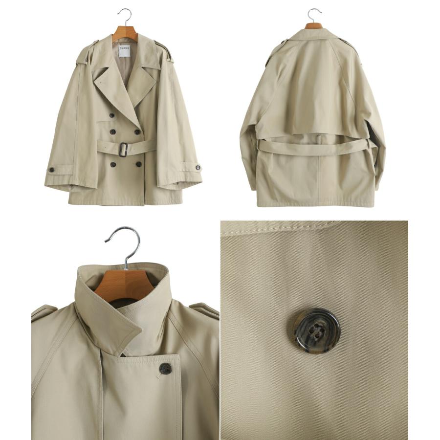 clane OVER SHORT TRENCH COAT サイズ1 OVER SHORT TRENCH COAT｜OUTER(アウター)｜CLANE OFFICIAL ONLINE STORE