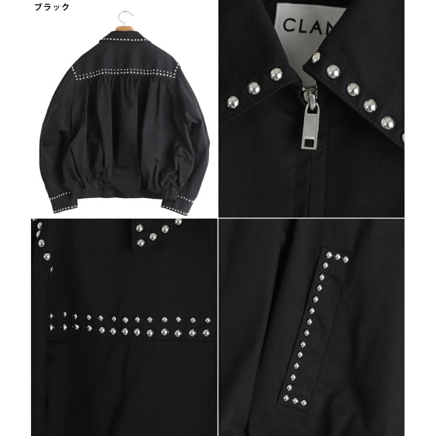 CLANE（クラネ） ： [レディース]W COLOR STUDDED DRIZZLER JACKET