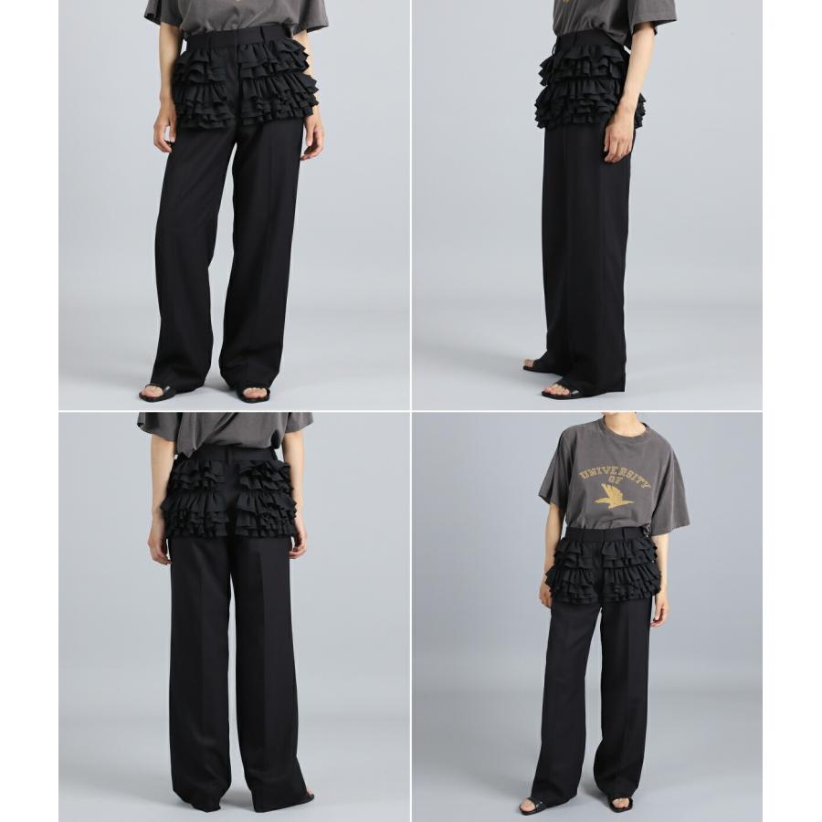 CLANE（クラネ） ： [レディース]FRILLED SLACKS ： 10110-7053