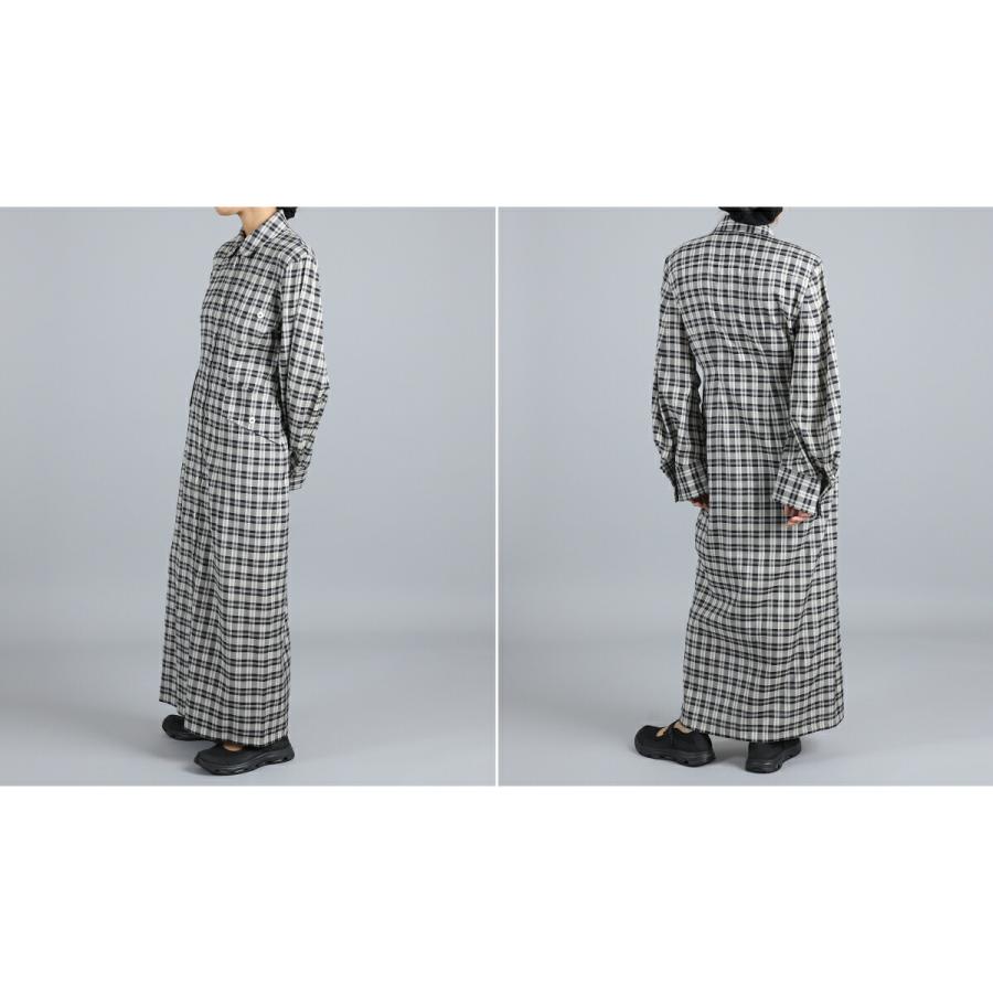 CLANE（クラネ） ： [レディース]UP POCKET CHECK SHIRT ONEPIECE