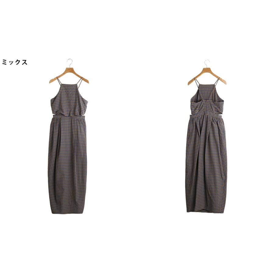 CLANE（クラネ） ： [レディース]SIDE HOLE COCOON CAMI ONEPIECE / 全