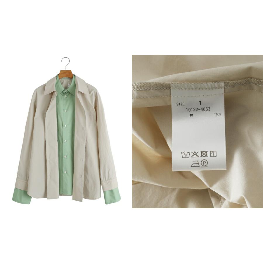 CLANE(クラネ)MIX PLEAT LAYER SHIRTベージュ 2 新品 CLANE(クラネ)MIX PLEAT LAYER SHIRTベージュ 2 新品｜Yahoo!フリマ