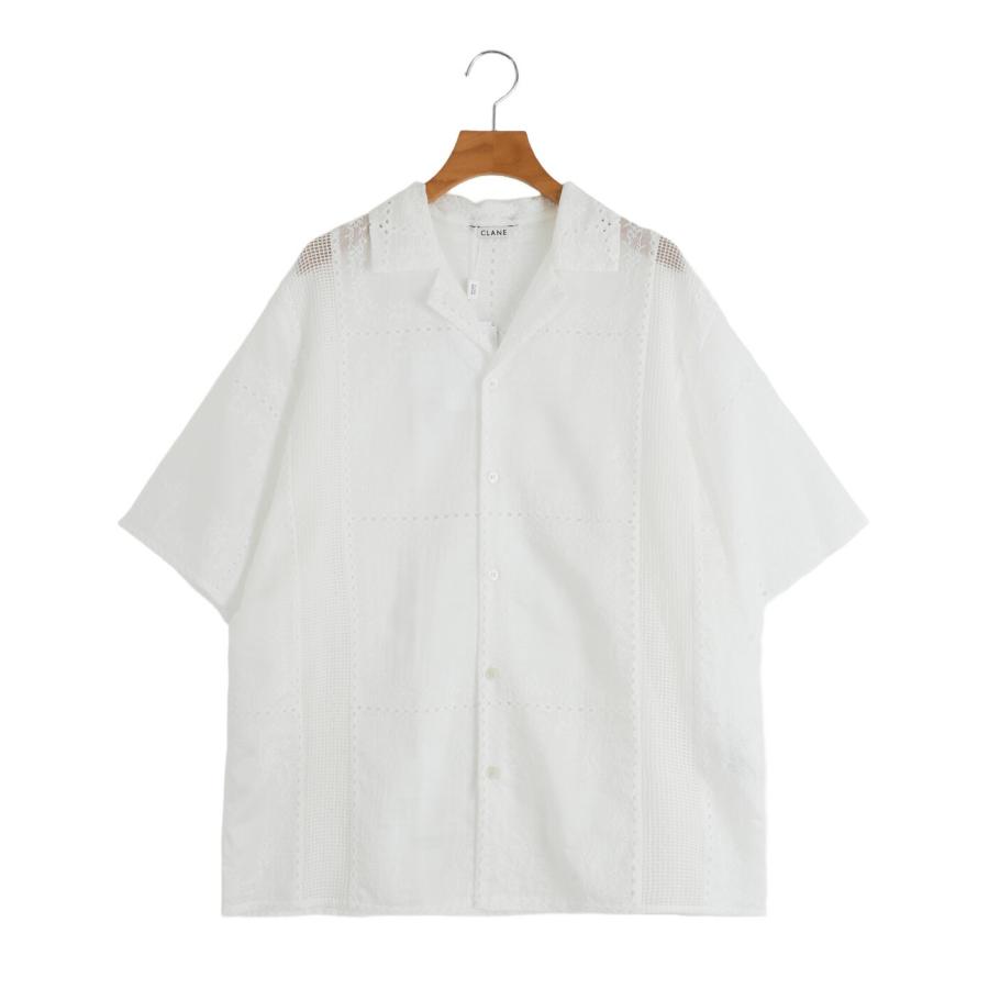 CLANE（クラネ） ： [レディース]EMBROIDERY LACE BOX SHIRTS ： 10122 