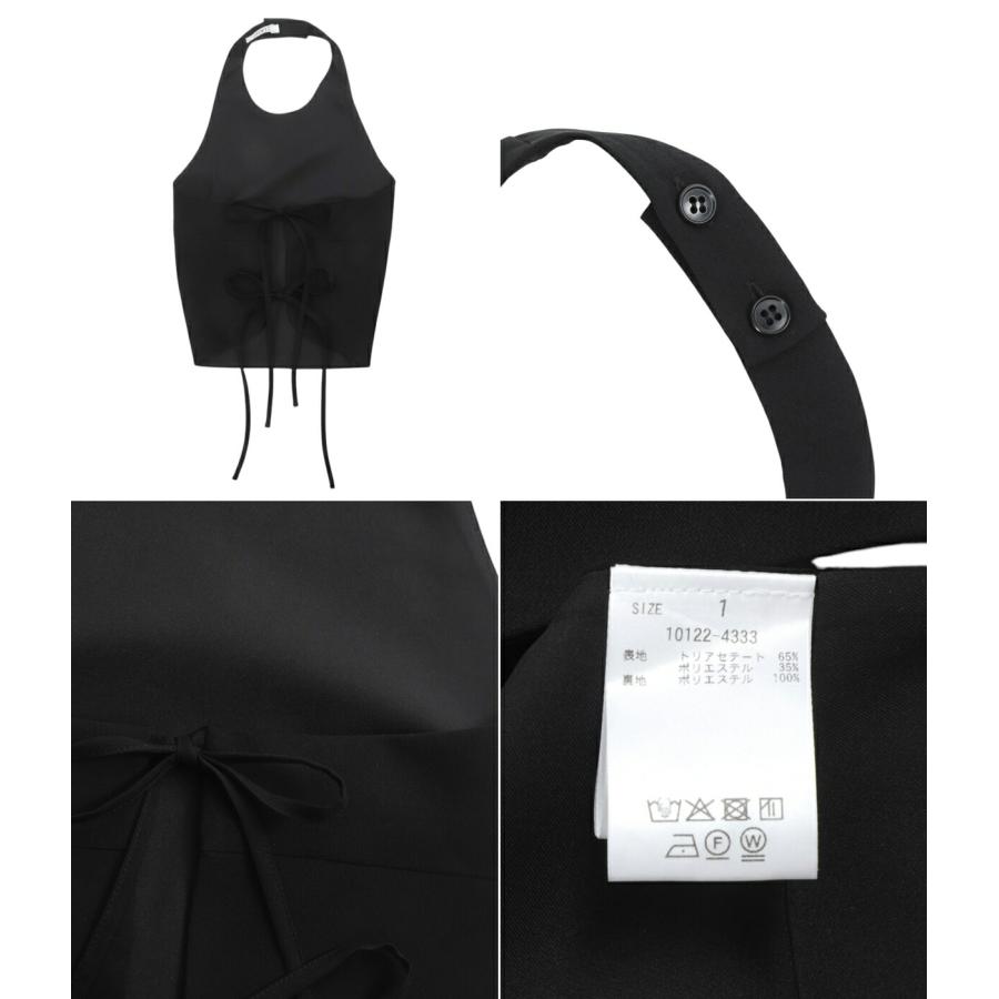 CLANE（クラネ） ： [レディース]BACK RIBBON HALTER BUSTIER ： 10122