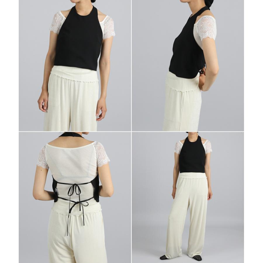 CLANE（クラネ） ： [レディース]BACK RIBBON HALTER BUSTIER ： 10122
