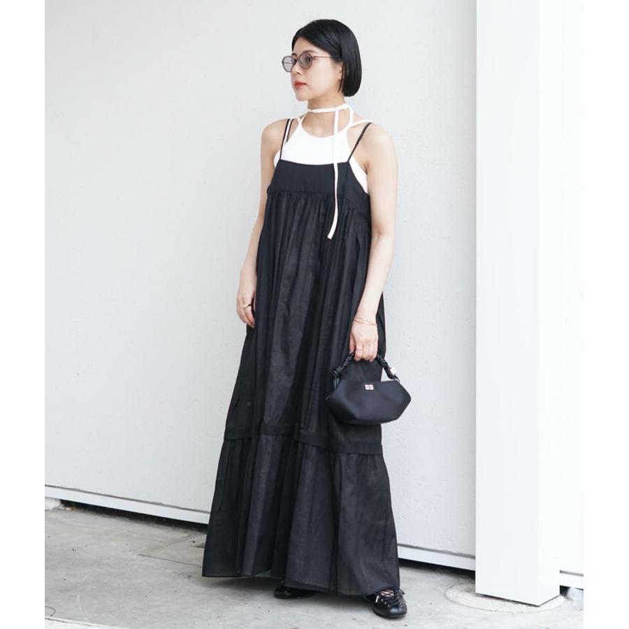 beautiful people キャミソール 38(M位) 黒 【古着】【中古】 beautiful people - ビューティフルピープル】double-end suvin