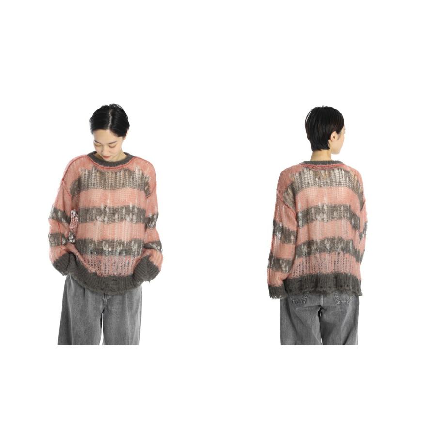 ＼6/2(火)12:00迄！P10倍！／beautiful people /ビューティフルピープル： flip wooledmohair damaged pullover ： 1545210006の画像