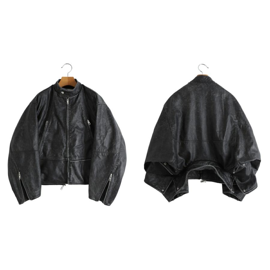 beautiful people / ビューティフルピープル ： [レディース]double-end stone wash leather jacket ：  ： 1545402003の画像
