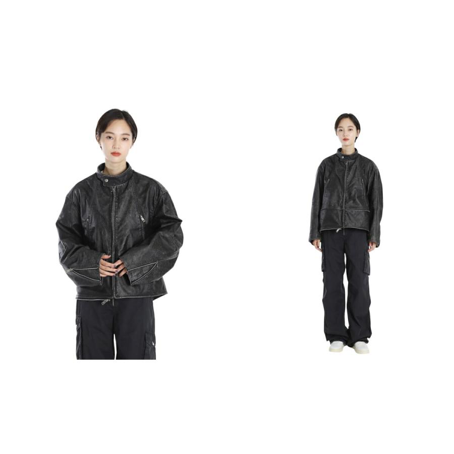 beautiful people / ビューティフルピープル ： [レディース]double-end stone wash leather jacket ：  ： 1545402003の画像