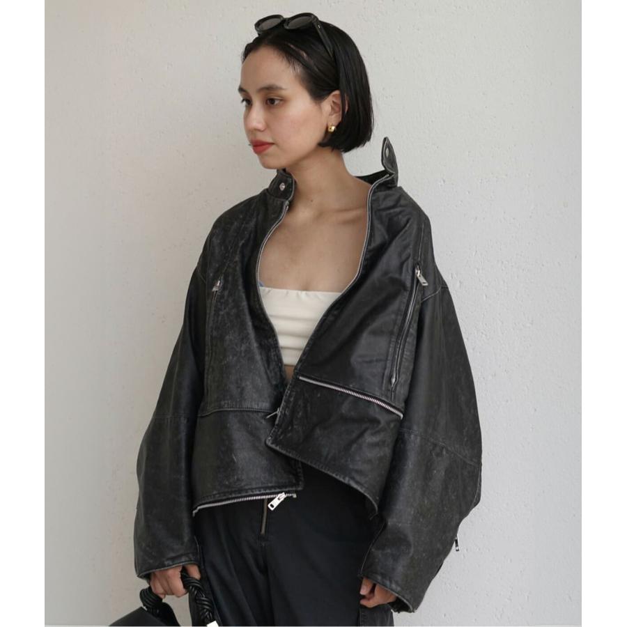 beautiful people / ビューティフルピープル ： [レディース]double-end stone wash leather jacket ：  ： 1545402003の画像