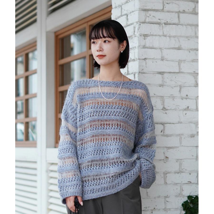 CLANE / クラネ : 【レディース】SHEER BORDER MOHAIR KNIT CLANE / クラネ : 【レディース】SHEER BORDER MOHAIR KNIT