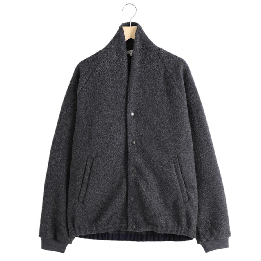 Scye（サイ） ベーシックス ： Recycle Wool Boa Fleece Snap Cardigan