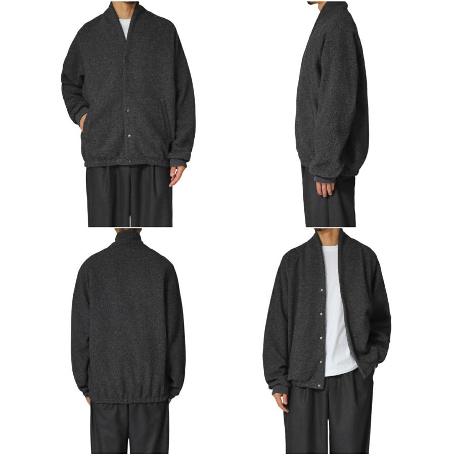 Scye（サイ） ベーシックス ： Recycle Wool Boa Fleece Snap Cardigan