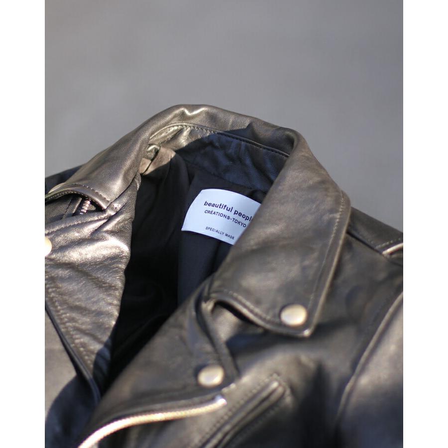 beautiful people / ビューティフルピープル ： vintage leather riders jacket ： 1725402411｜arknets｜05