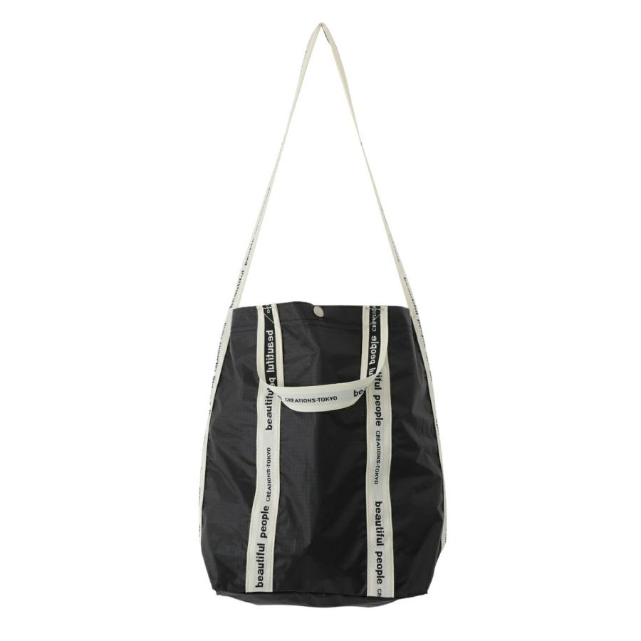 beautiful people / ビューティフルピープル ： sail cloth logo tape shoulder bag / 全2色 ： 1835611935｜arknets｜05