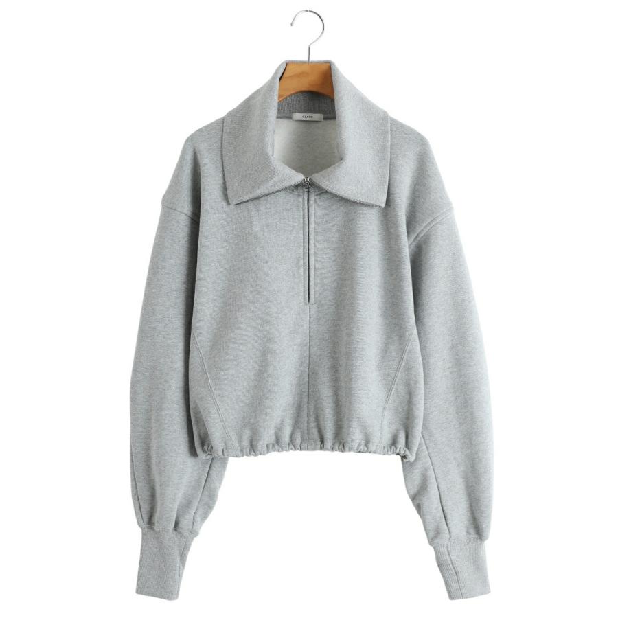 CLANE（クラネ） ： [レディース]HALF ZIP SHORT TOPS ： 19105-1352
