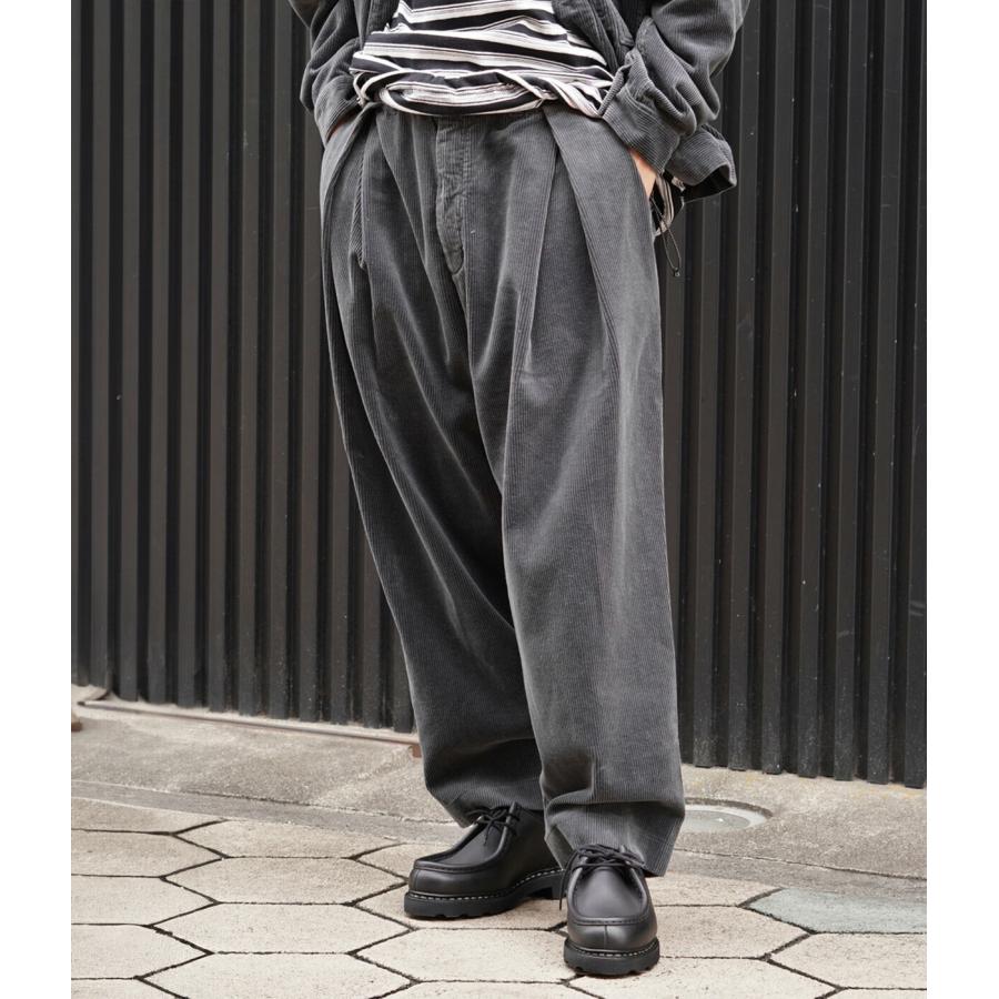 is-ness（イズネス） ： CORDUROY TUCK TROUSERS / 全2色