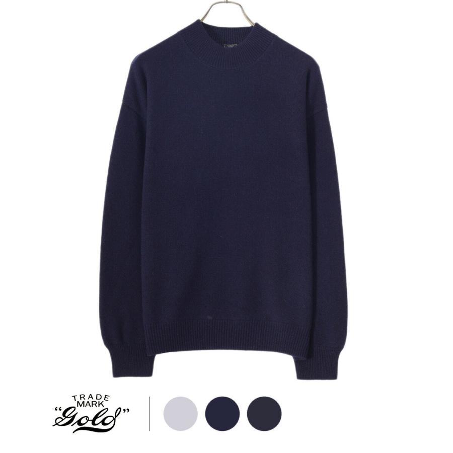 GOLD 東洋エンタープライズ / ゴールド ： PURE CASHMERE MOCK NECK