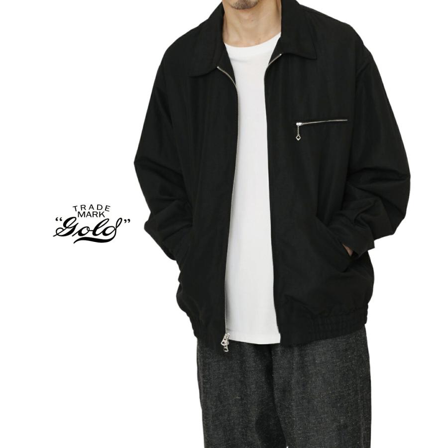 GOLD]COTTON/SILK WEATHER SPORTS JACKET