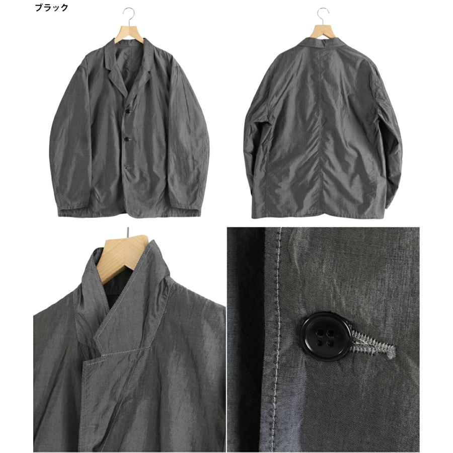 GOLD / ゴールド ： COTTON/SILK CHAMBRAY TAILORED JACKET 全2色 23A