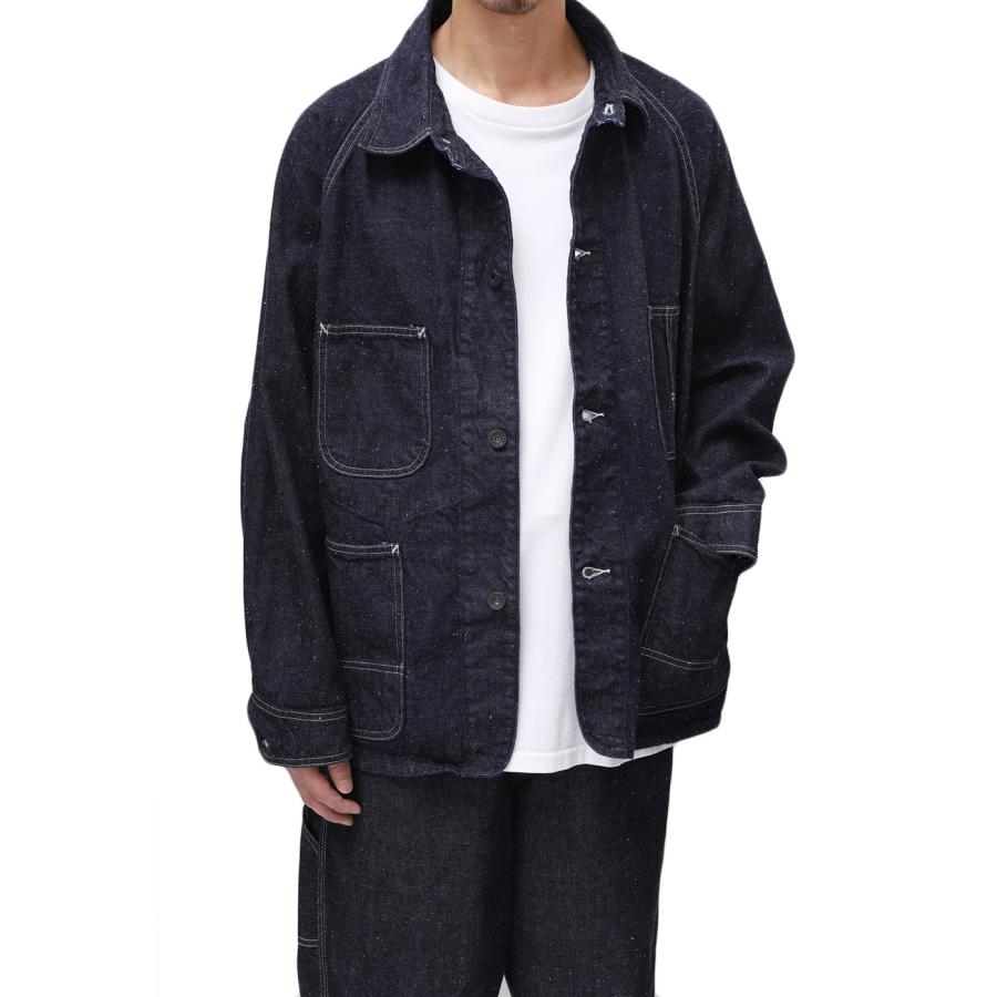 【美品】GOLD 東洋エンタープライズ デニム ジップ ワークジャケット 濃紺 GOLD 東洋エンタープライズ / ゴールド ： RECYCLED WASTE SUVIN