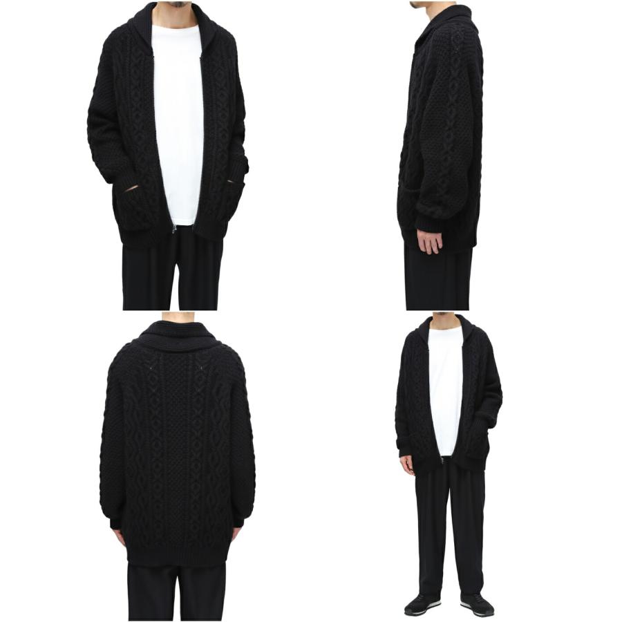 東洋エンタープライズ GOLD / ゴールド ： WOOL/SABLE LOW GAUGE KNIT ZIP SWEATER /全2色 ： 23B-GL90255の画像