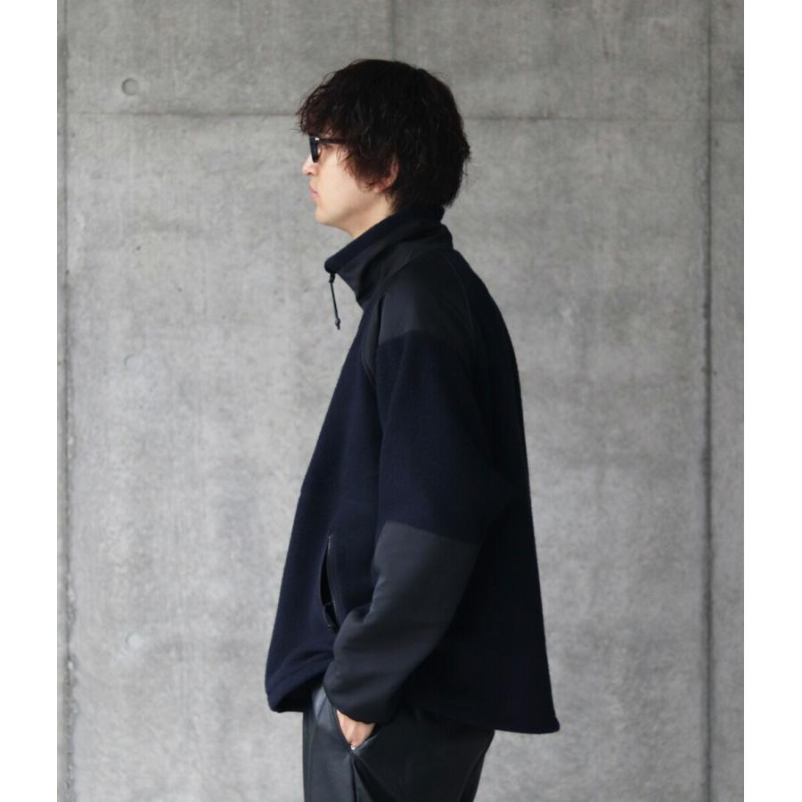 URU / ウル ： WOOL CASHMERE FLEECE - ZIP UP BLOUSON 23FWCF02
