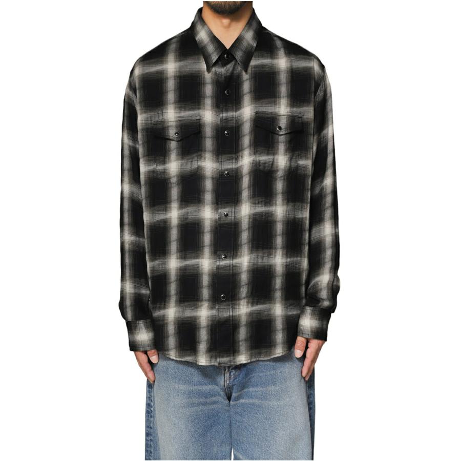 MINEDENIM / マインデニム : Distortion Ombre Check L.Western MINEDENIM / マインデニム : Distortion Ombre Check L.Western