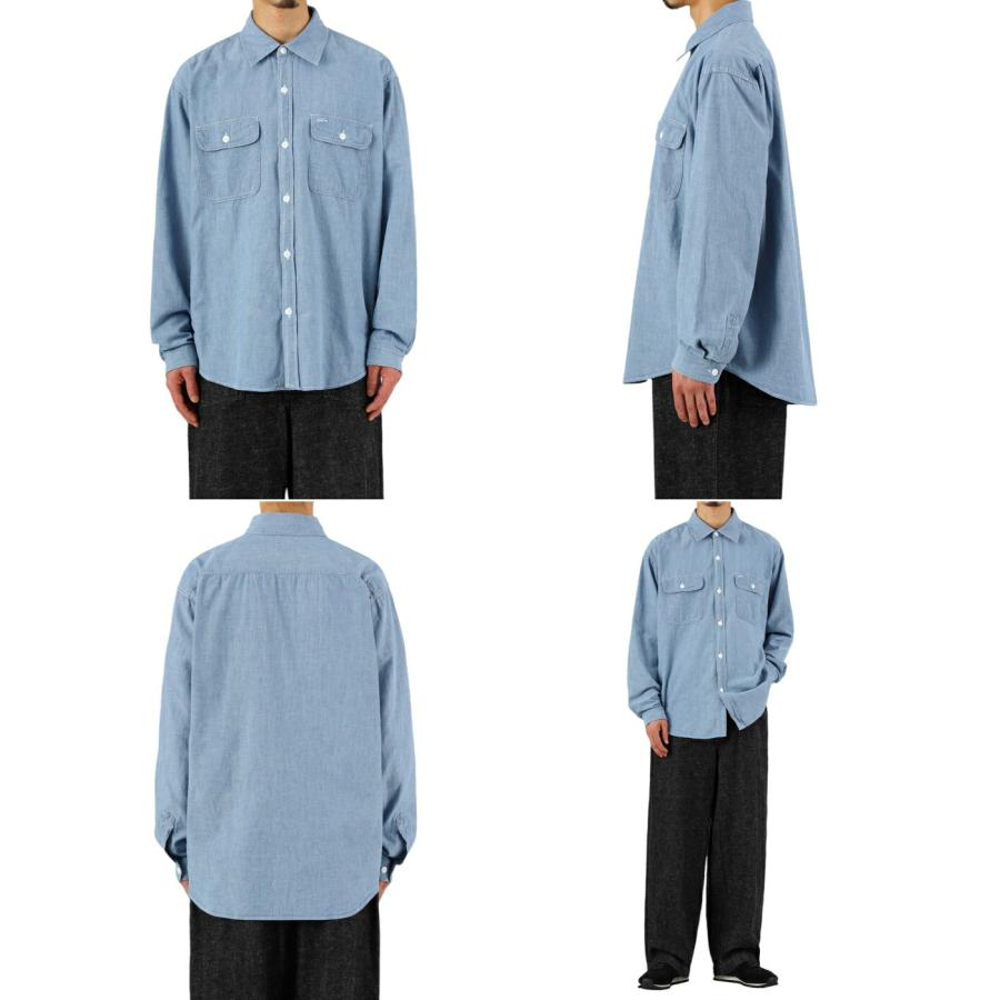 GOLD 東洋エンタープライズ / ゴールド ： CHAMBRAY L/S WORK SHIRT 