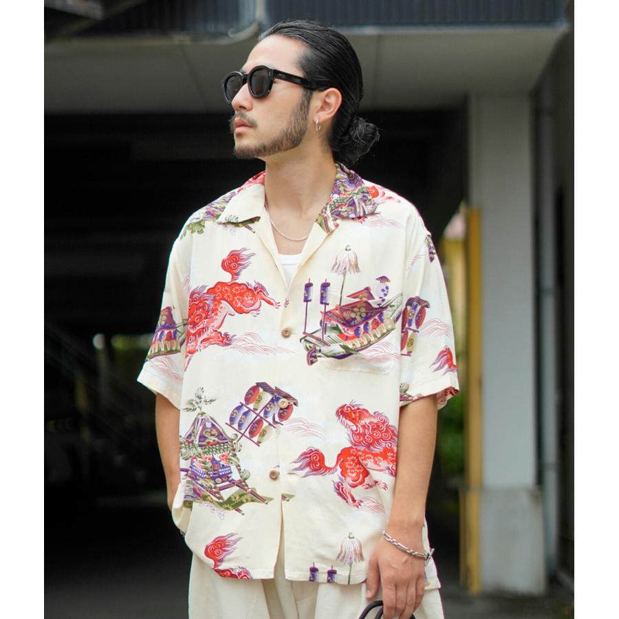 GOLD 東洋エンタープライズ / ゴールド ： RAYON ALOHA SHIRT