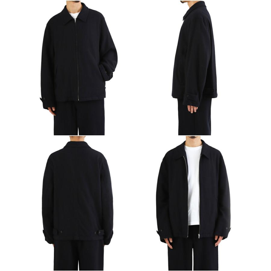 URU（ウル） 【25%OFF】URU / ウル ： WOOL LIGHT TWEED - ZIP UP