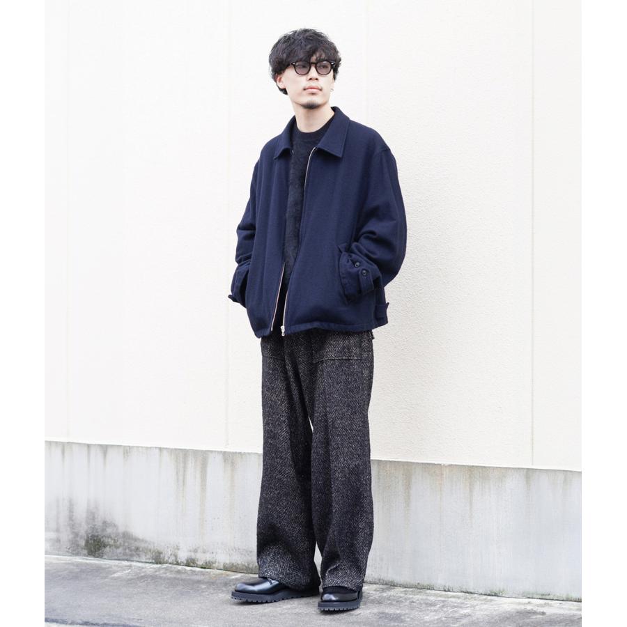URU（ウル） 【20%OFF】URU / ウル ： WOOL LIGHT TWEED - ZIP UP