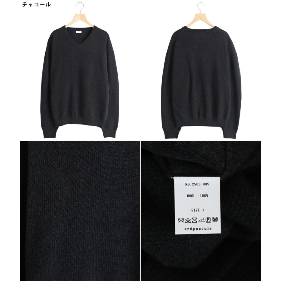 crepuscule / クレプスキュール ： V Neck P/O 全3色 2503-005