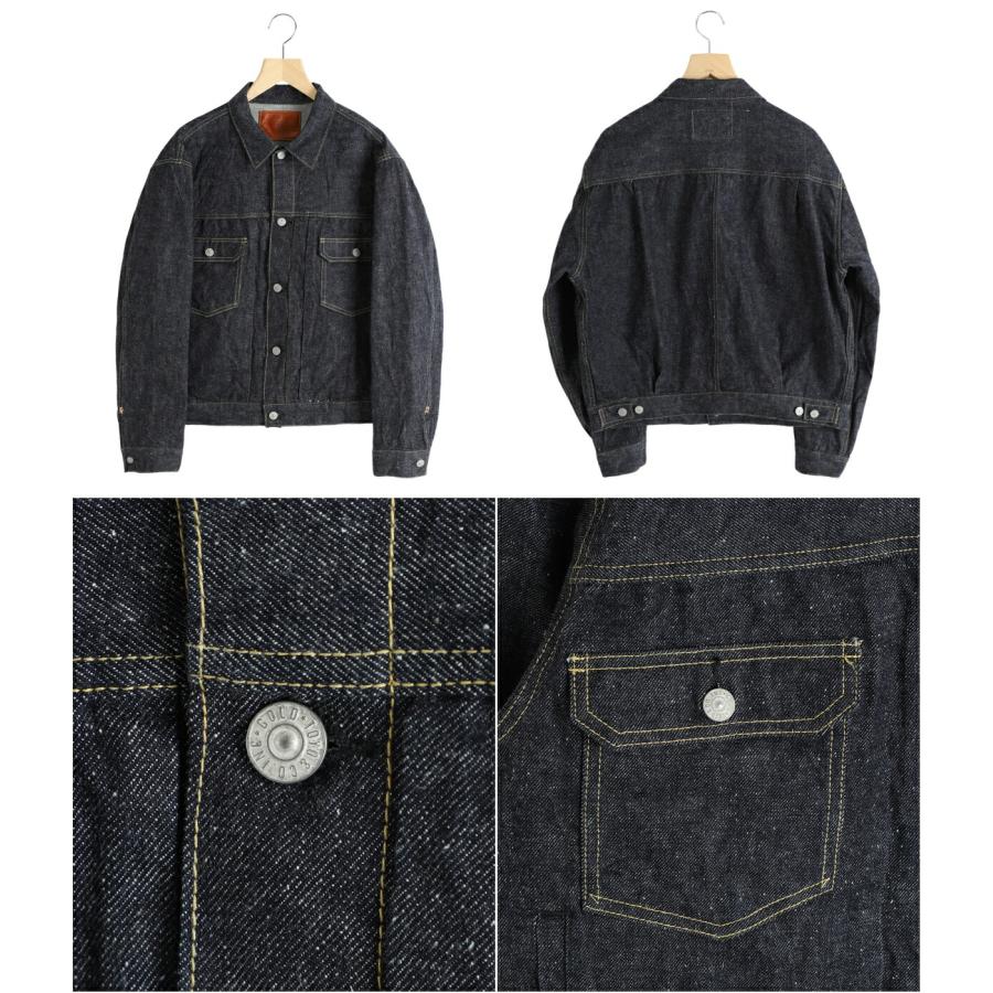 GOLD / ゴールド ： RECYCLED WASTE SUVIN COTTON YARN 14oz DENIM