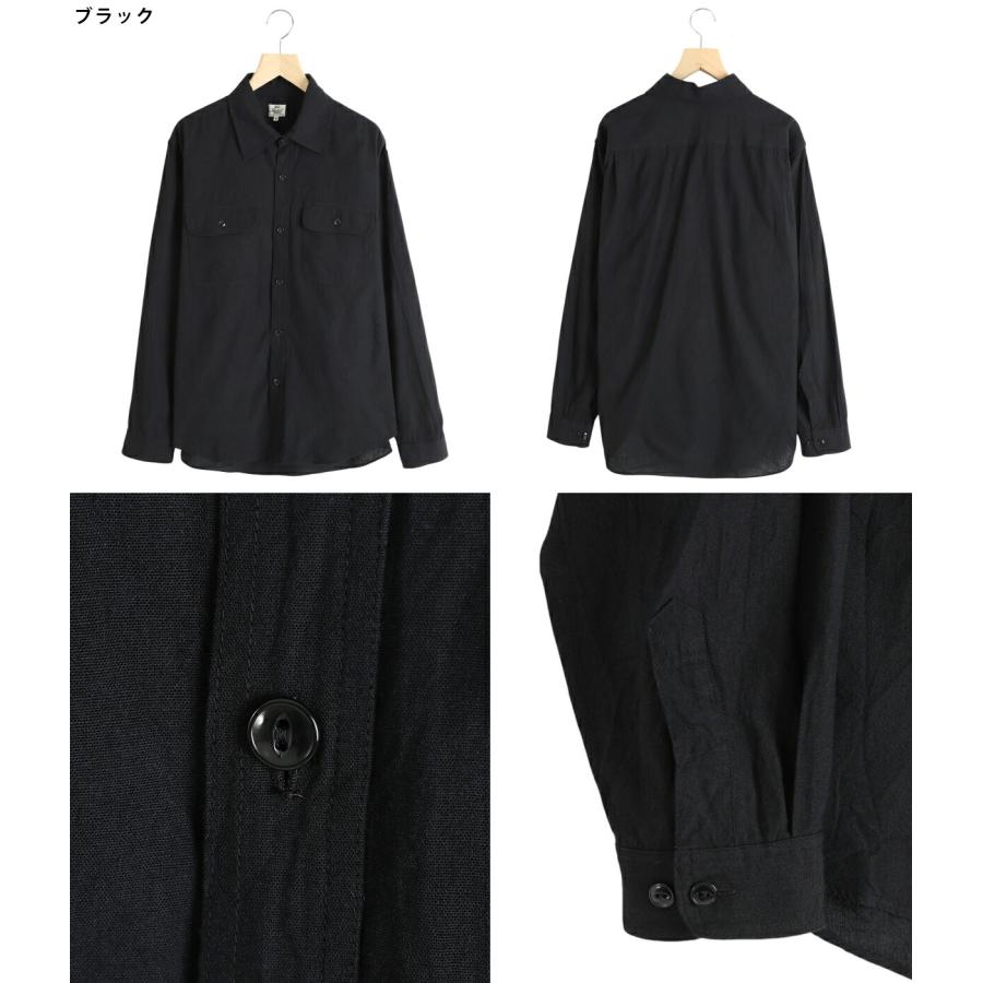 GOLD / ゴールド : CHAMBRAY WORK SHIRT 全2色 25A-GL29437[MUS GOLD / ゴールド : CHAMBRAY WORK SHIRT 全2色 25A-GL29437[MUS