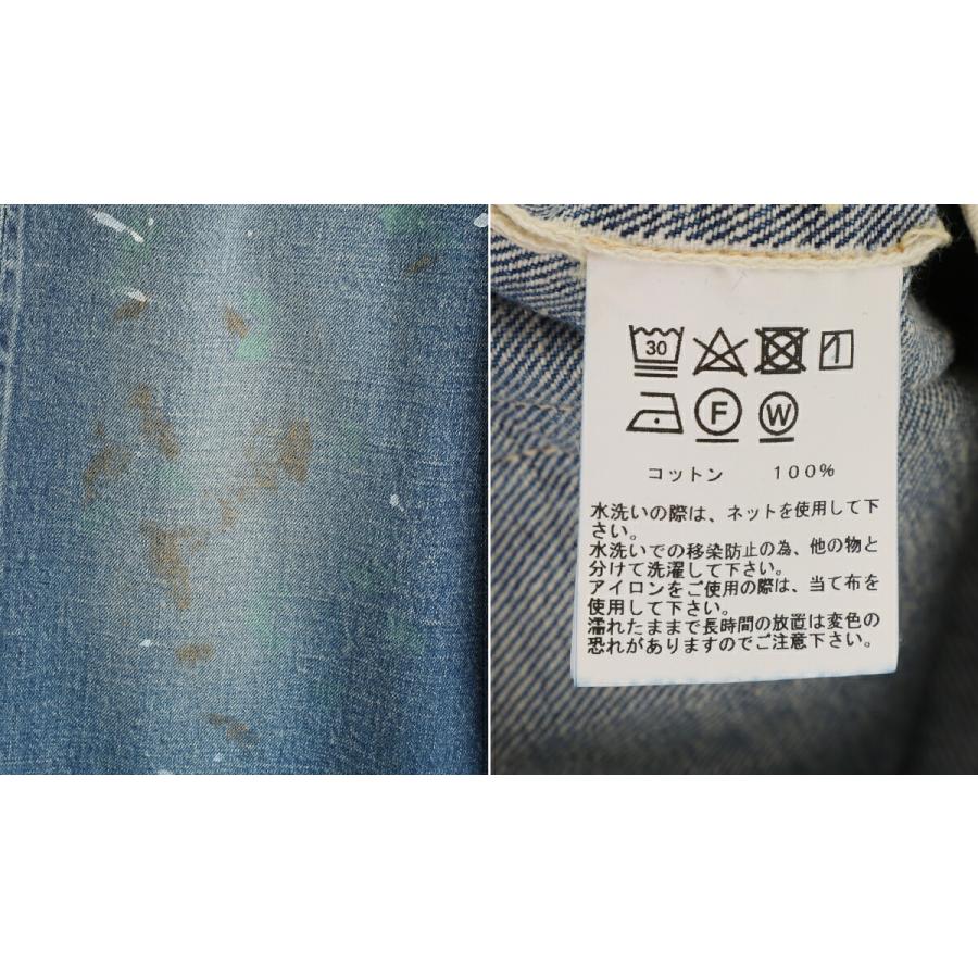 GOLD / ゴールド ： RECYCLED WASTE SUVIN COTTON YARN 11.5oz DENIM