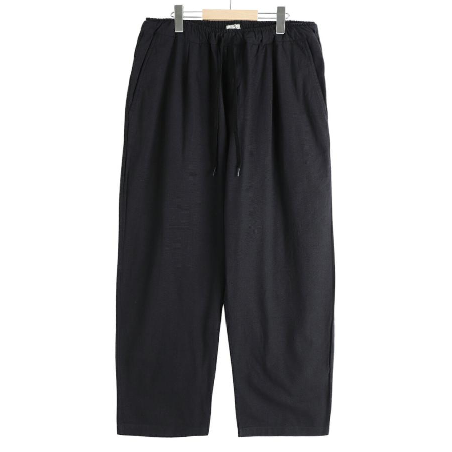 GOLD / ゴールド ： COTTON SILK DUCK 1TUCK WIDE EASY PANTS 25A  