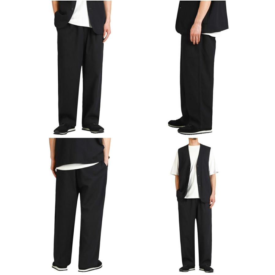 GOLD / ゴールド ： COTTON SILK DUCK 1TUCK WIDE EASY PANTS 25A  